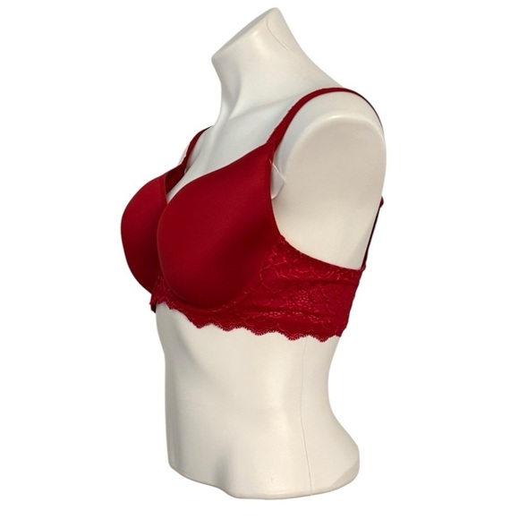 SIMONE PERELE Caresse 3D Plunge Bra Tango Red NEW - Picture 6 of 13